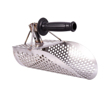  New Sand Scoop Beach digging soil to pick up leaks Small shovel Stainless steel sand shovel hourglass outdoor treasure hunting filter sand