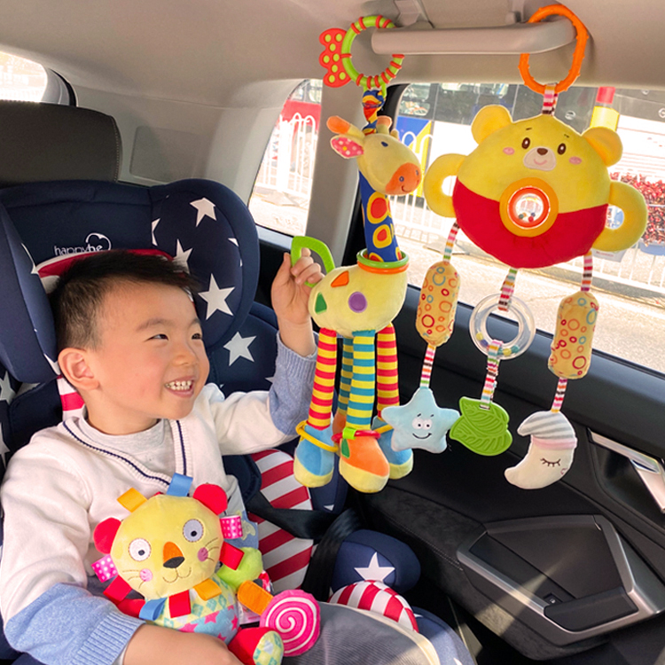 Baby Cradle Soothing Pendant Baby Car Load Safety Seat Headboard Music Bell Rear-view Stroller Puzzle Toy 0-1 years old