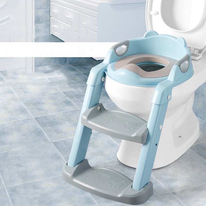 Children's toilet ladder step type foldable baby non-slip toilet ladder ladder type children's toilet ladder frame