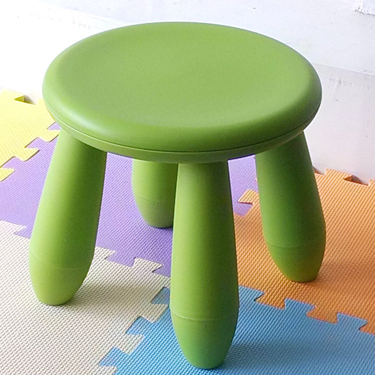 Children's plastic bench kindergarten chair children's bb writing and painting baby game learning small round stool home