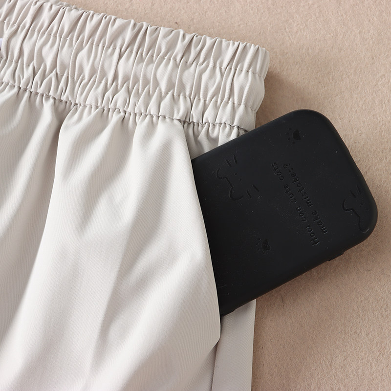 休闲时尚大口袋工装短裤女夏百搭高腰显瘦韩版运动五分裤 X47详情16