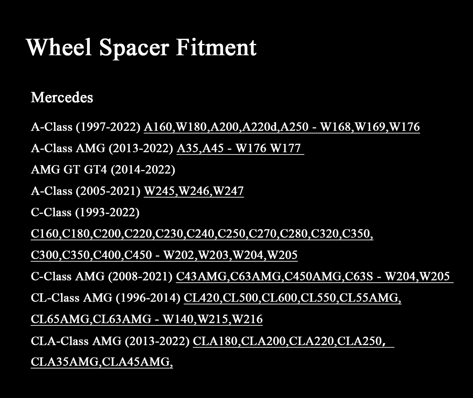 2pcs 20mm Wheel Spacer fit Mercedes CLS,E Class,W219,W210,W211,W212 Fit: Mercedes 2pcs 20mm Wheel Spacer fit Mercedes CLS,E Class,W219,W210,W211,W212 Fit: Mercedes