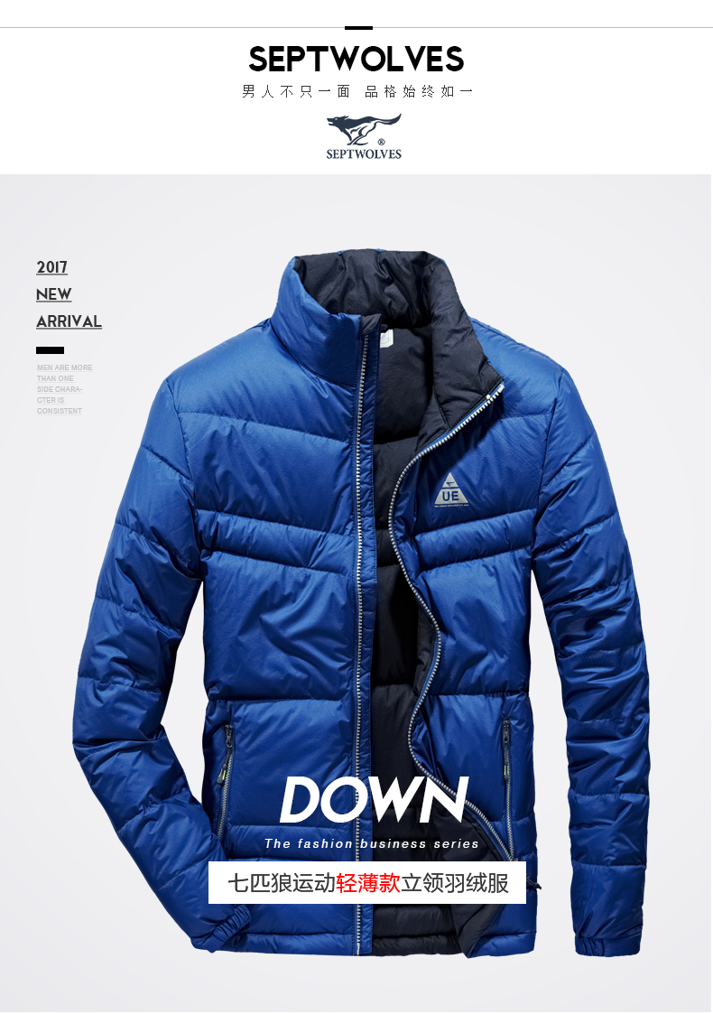 Blouson homme SEPTWOLVES    en Nylon - Ref 3121567 Image 7