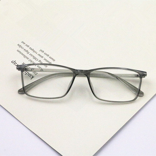 Ultra light male and female eye frames resin matched myopia glasses finished with lenses 0-75-100-200-300-500 degrees