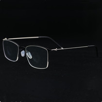 Business ultra-light men and women half-frame with finished myopia glasses anti-blue retro 50-100-150-200-300 degrees