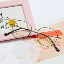 Ultra-light full-frame titanium metal retro myopia glasses for men and women with anti-radiation degree finished products with lenses 0-600 degrees