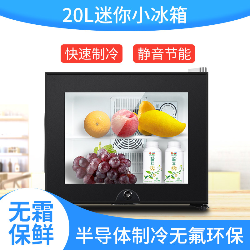 Hotel room small refrigerator food sample cabinet kindergarten sample refrigerator with lock school canteen small display cabinet