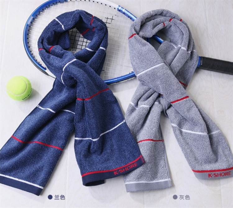 1.2m Long A-Class Standard Pure Cotton Men's Bath Towel, Dark Color, Stain-Resistant, Lint-Free, Back-Wiping Long Towel