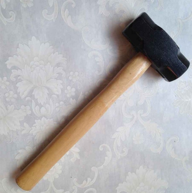 Double axe wooden handle anise hammer 2 3 4 8 10 12 12 20 20 lbs full steel forged hammer hammer hammer iron hammer