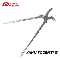 Equestrian hoof trimming tools stable supplies KAHN FORGE nail press