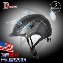 Equestrian riding helmet horse hat self-controlled breathable ventilation safety equestrian horse racing (adjustable) helmet