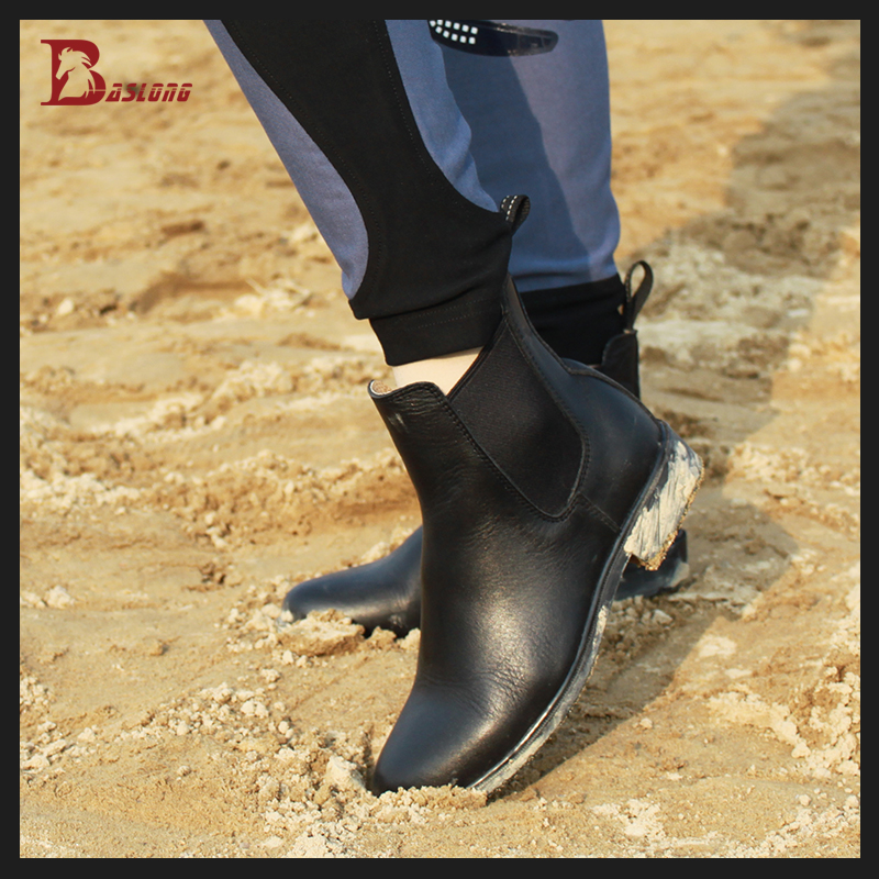 The first layer of cowhide riding boots riding boots spring and autumn men and women with the same riding boots Children's riding boots equestrian boots