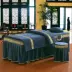 Cao cấp châu Âu ấm áp làm đẹp bao gồm bốn bộ set Crystal nhung dày massage đơn giản bộ giường đẹp thẩm mỹ Trang bị tấm