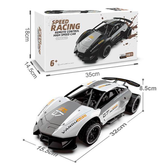 2.4GHz1 12 Large Boy Toy Remote Control Car Handle Remote Control High Speed Drift Racing Children's Car Toy