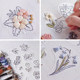 NO.23春日花园(有视频教程)手工diy刺绣花朵水溶贴纸