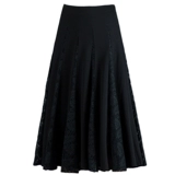 Модная сшивая двойная кружевная шифоновая юбка, вертикальная универсальная универсальная заблокированная колена -н.