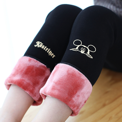 【魅客】加绒加厚三层女童打底裤