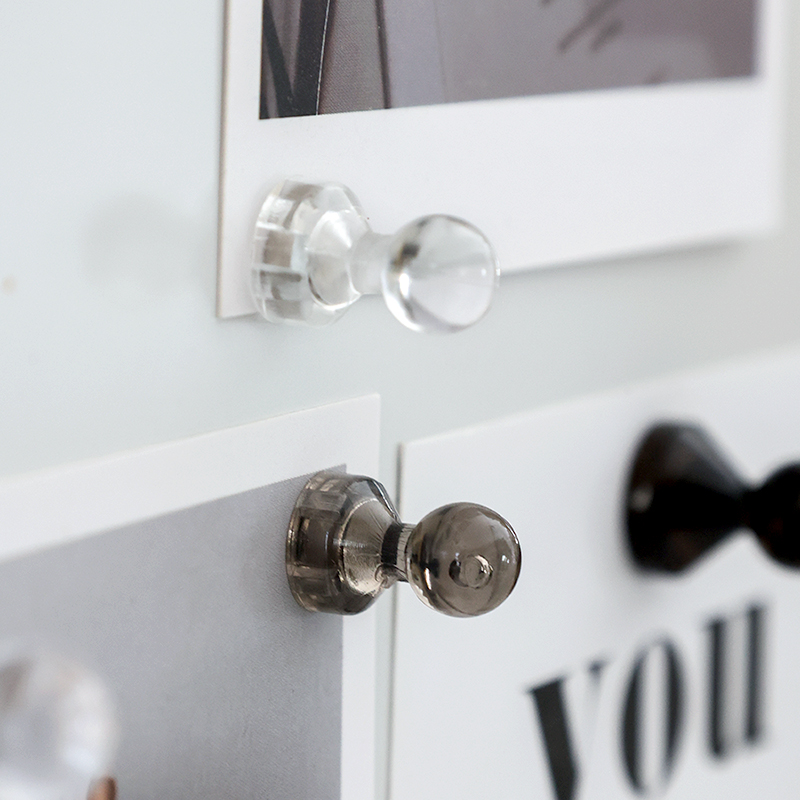 Strong magnetic pushpin powerful magnetic buckle bill Magnetic nail individuality creative fridge with suction iron stone magnet ins decoration-Taobao