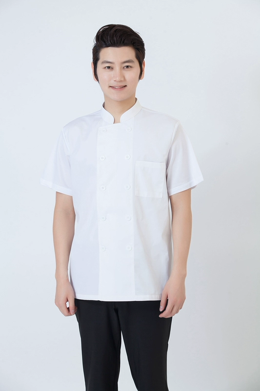 áo đầu bếp nam Quần áo đầu bếp ngắn tay mùa hè lưới thoáng khí áo liền quần đầu bếp mỏng phần quần áo bếp nhà hàng tây quần áo bếp áo bếp nhà hàng áo bếp nữ