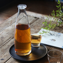 Qian Mu En special price artificial blown transparent glass cool water bottle fashion cool cool kettle juice pot cold kettle