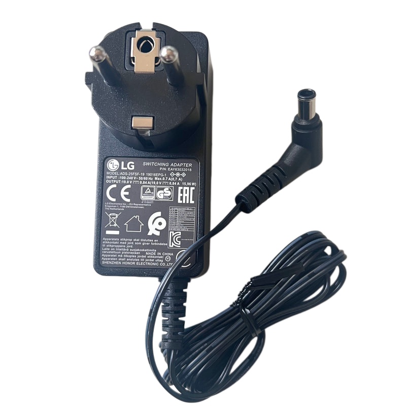 Lg Monitor Power Adapter 19V0.84A European and Korean Regulations Ads-25Fsf-19 Lg Monitor Power Adapter 19V0.84A European and Korean Regulations Ads-25Fsf-19