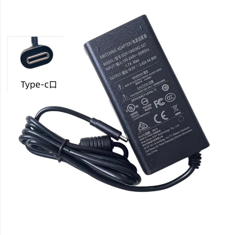 Source 19V3.42A Power Adapter Soy-1900342-327 Charger Type-C Port