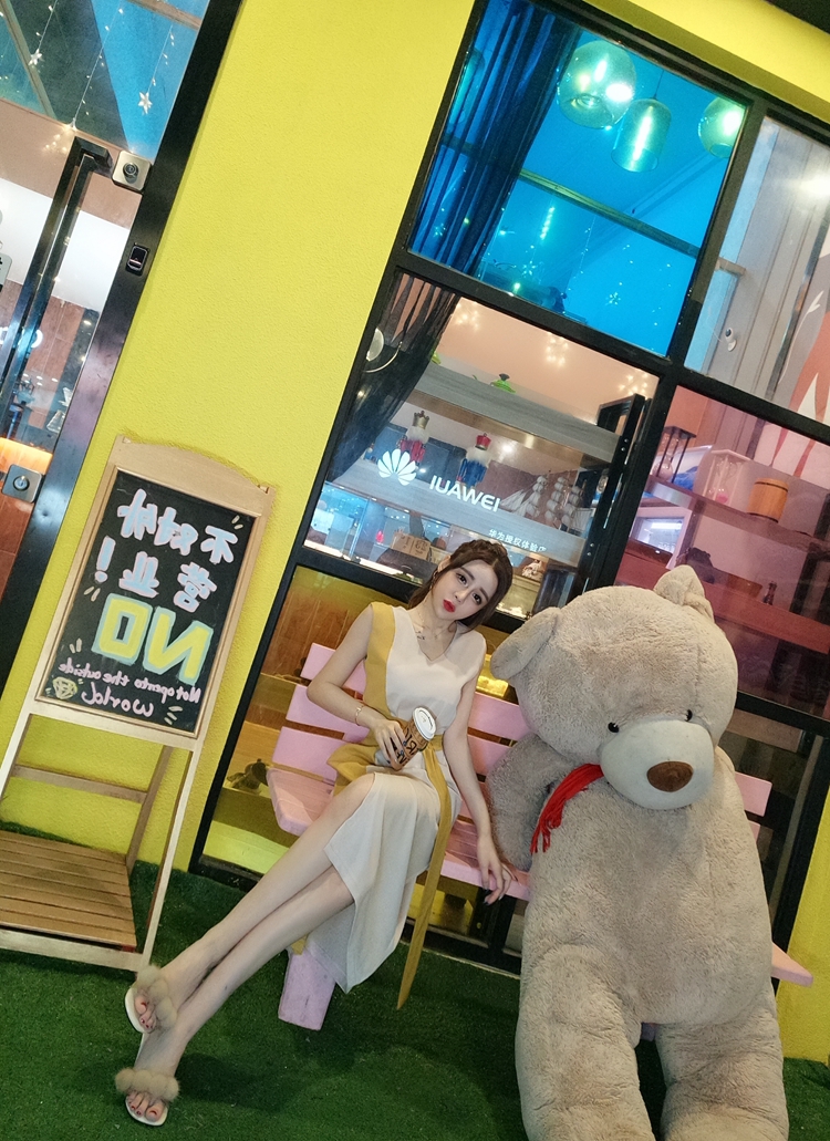 VK旗艦店 韓系收腰顯瘦時尚拚色無袖洋裝