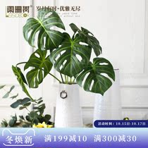 European creative crack glaze white diffuse ceramic vase living room set ornaments simple retro decorative vase