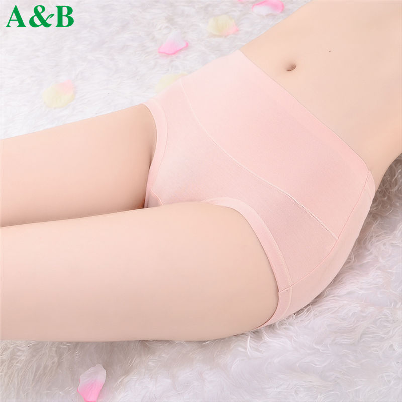 3 ab đồ lót nữ cotton eo cao phụ nữ sau khi sinh quần bụng tăng kích thước của bông hông nhỏ phẳng góc quần đầu cô gái.