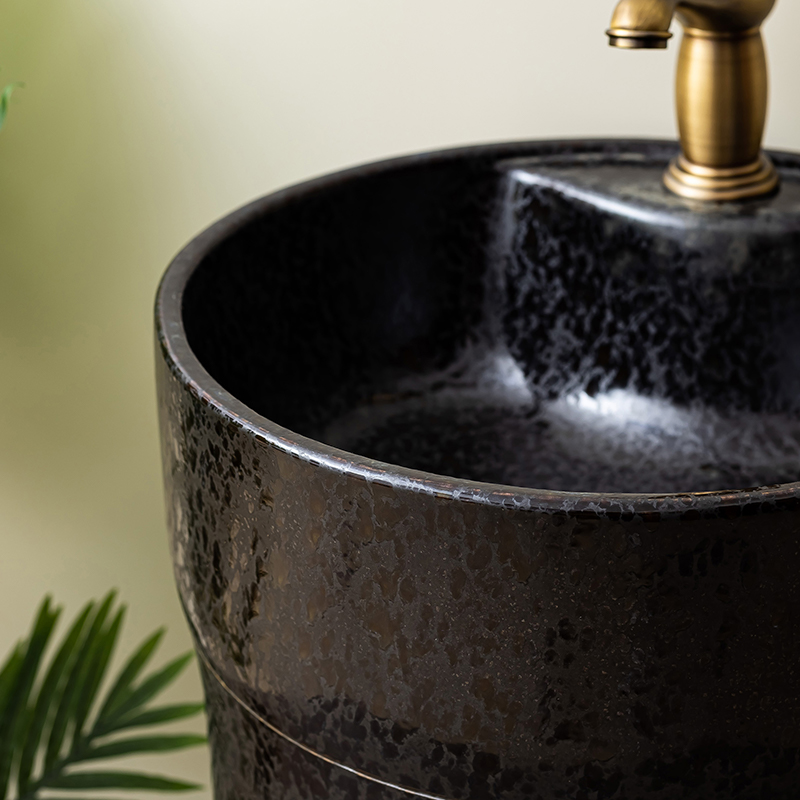Basin of pillar type lavatory balcony column restoring ancient ways of household ceramic floor type of toilet stage Basin sink