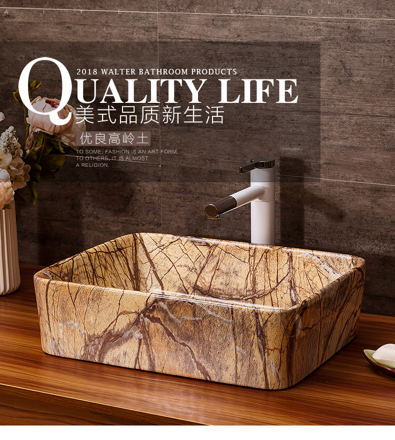 Art stage basin of household toilet lavabo multi - purpose washing basin bathroom ceramic lavabo hotel