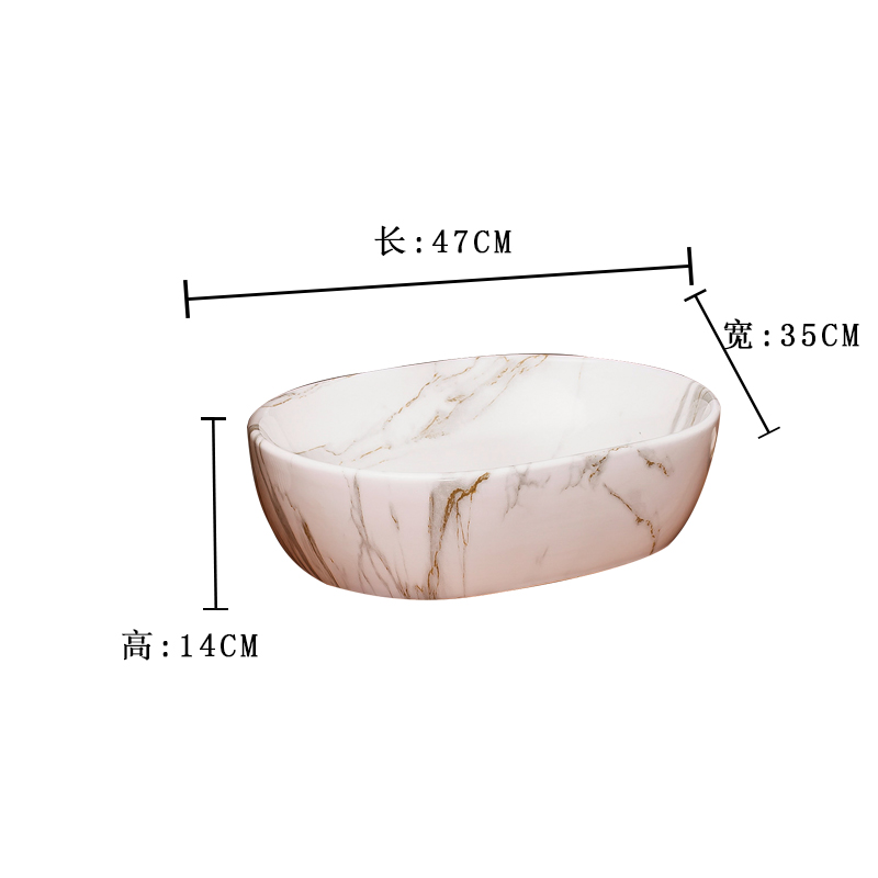 Art on the stage basin to the balcony for wash gargle with water drainage contracted hotel ceramic lavabo suits for toilet basin