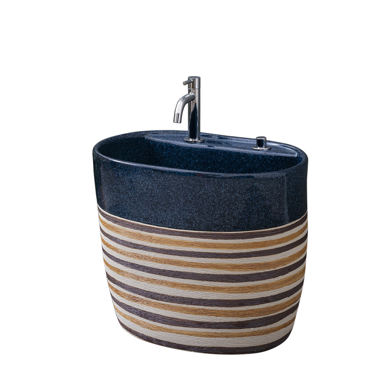 Ceramic wash mop pool with restoring ancient ways leading integrated land basin of the balcony is suing toilet floor mop pool