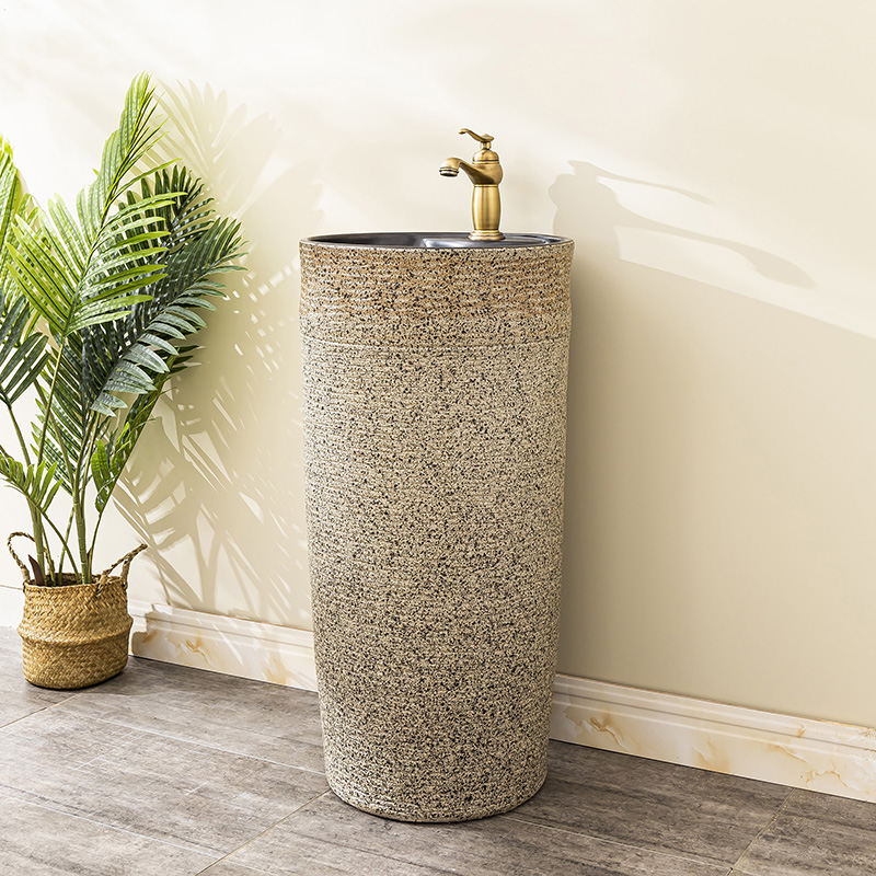 Floor pillar lavabo toilet ceramic lavatory basin balcony is suing the home a whole basin of 12
