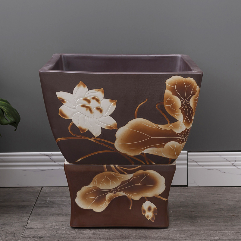 Restoring ancient ways household balcony is suing floor mop pool to wash the mop pool ceramic toilet basin large mop pool