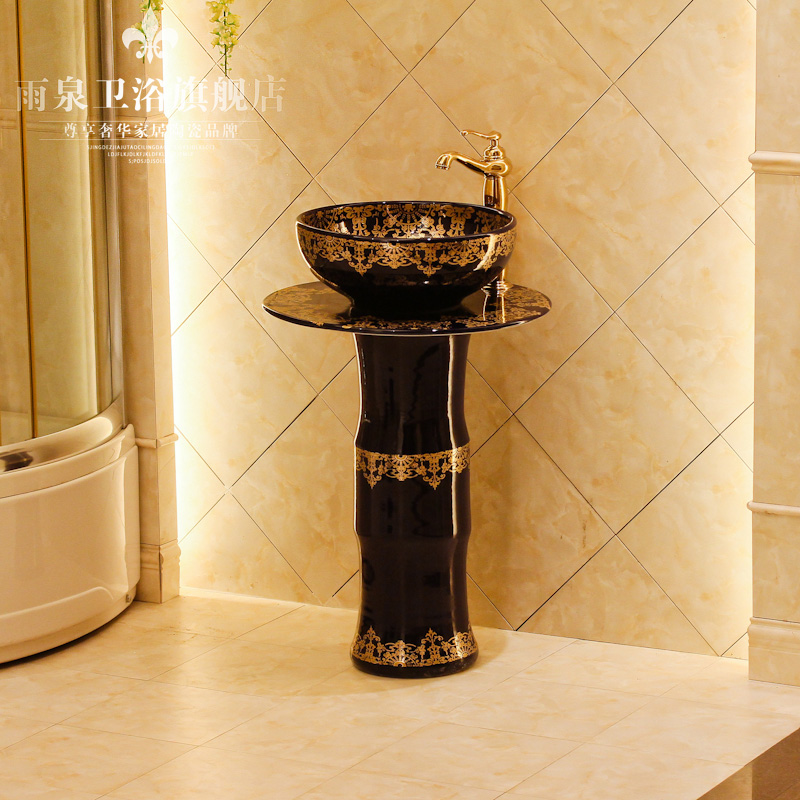 Spring rain of jingdezhen ceramic art basin column column basin basin sink the lavatory basin ceramics