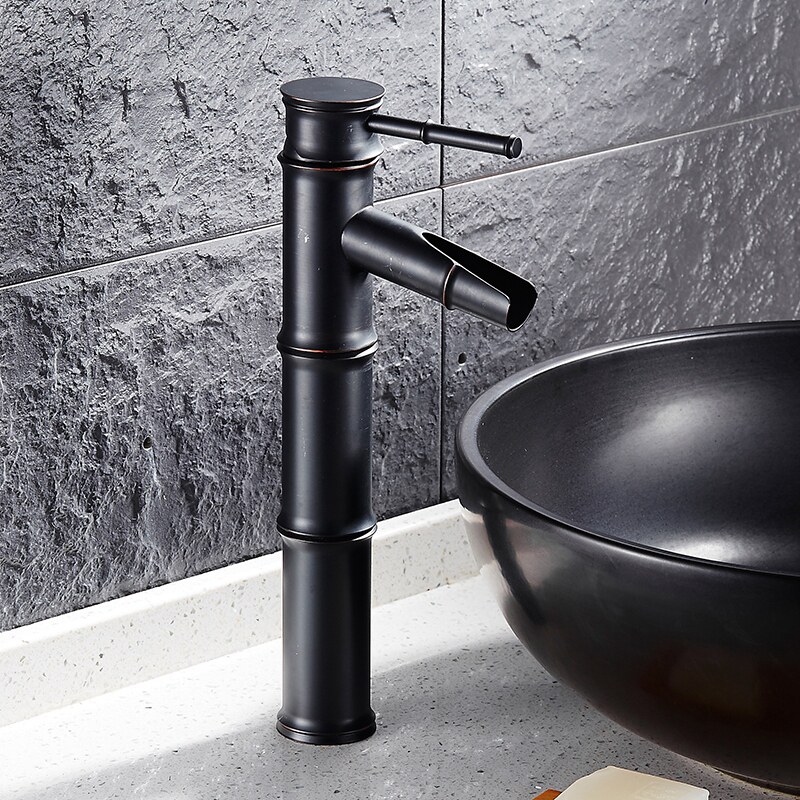 Eurostyle antique tap make-up room face basin tap terrace with basin tap add high hot and cold full copper bamboo joints tap