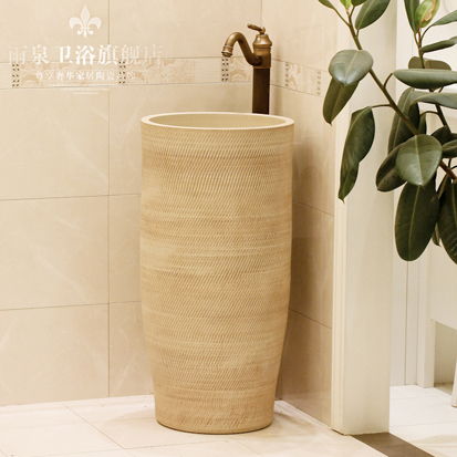 Jingdezhen ceramic basin art lavatory conjoined column one column pillar lavabo lavatory toilet, the balcony