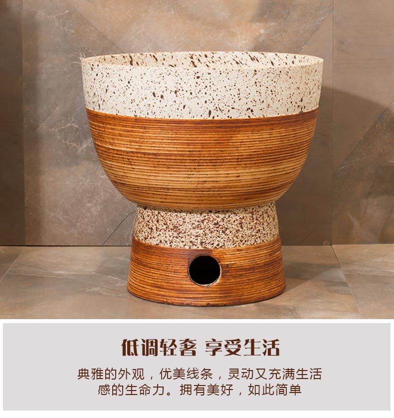 The Mop pool balcony Mop pool Chinese ceramic art basin of Mop Mop pool toilet archaize Mop pool