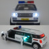 Mô phỏng hợp kim Tianying mở rộng Land Rover cảnh sát xe hợp kim xe mô hình Trẻ em âm thanh và ánh sáng kéo trở lại hộp đồ chơi xe - Chế độ tĩnh đồ chơi em bé Chế độ tĩnh
