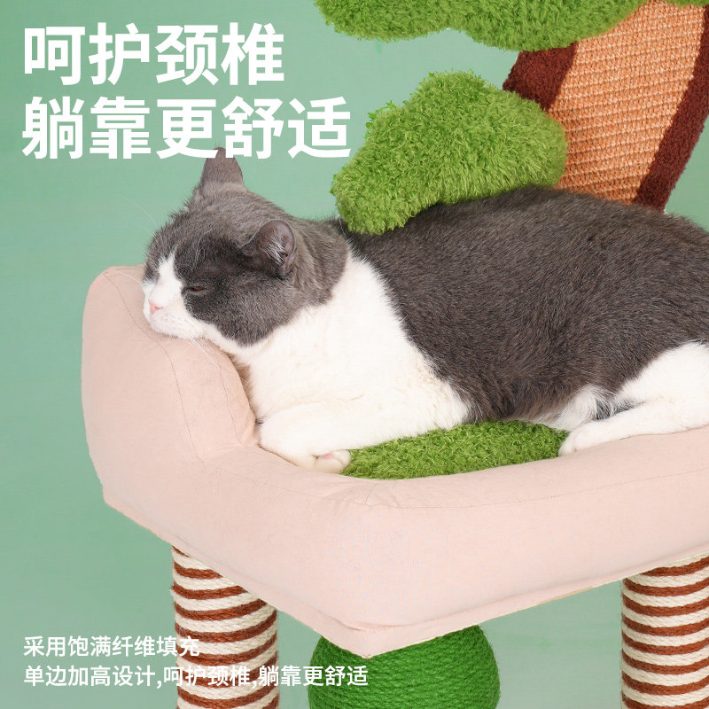 瑠架 zeze青松盆栽猫爬架：萌宠新宠，小空间大乐趣！-猫爬架-淘宝好物网