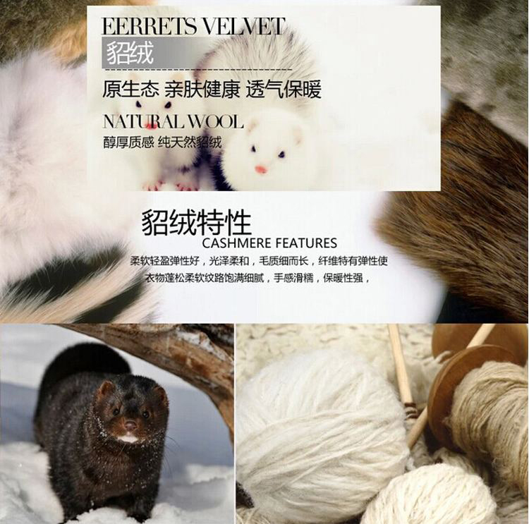 Vàng fox mùa đông nhung nam áo len trung niên ấm áp ấm áo len cashmere nửa cao cổ áo lỏng kích thước lớn daddy