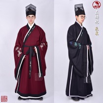(Dongting Han Feng Hanfu) Dark pattern straight robe (Chen Cage)