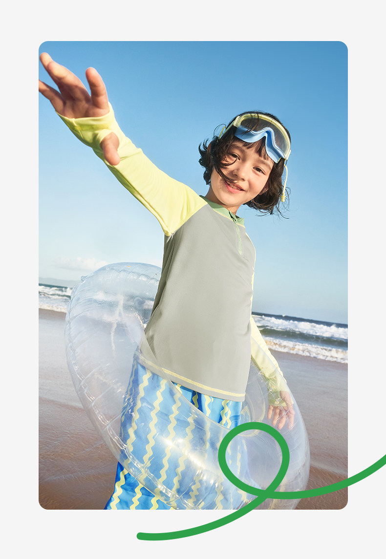 Kk Tree Children's Swimwear Boys' Long-Sleeve Long-Pants Baby Two-Piece Swimsuit Girls' Swimwear Beach Sun Protection Summer — 45