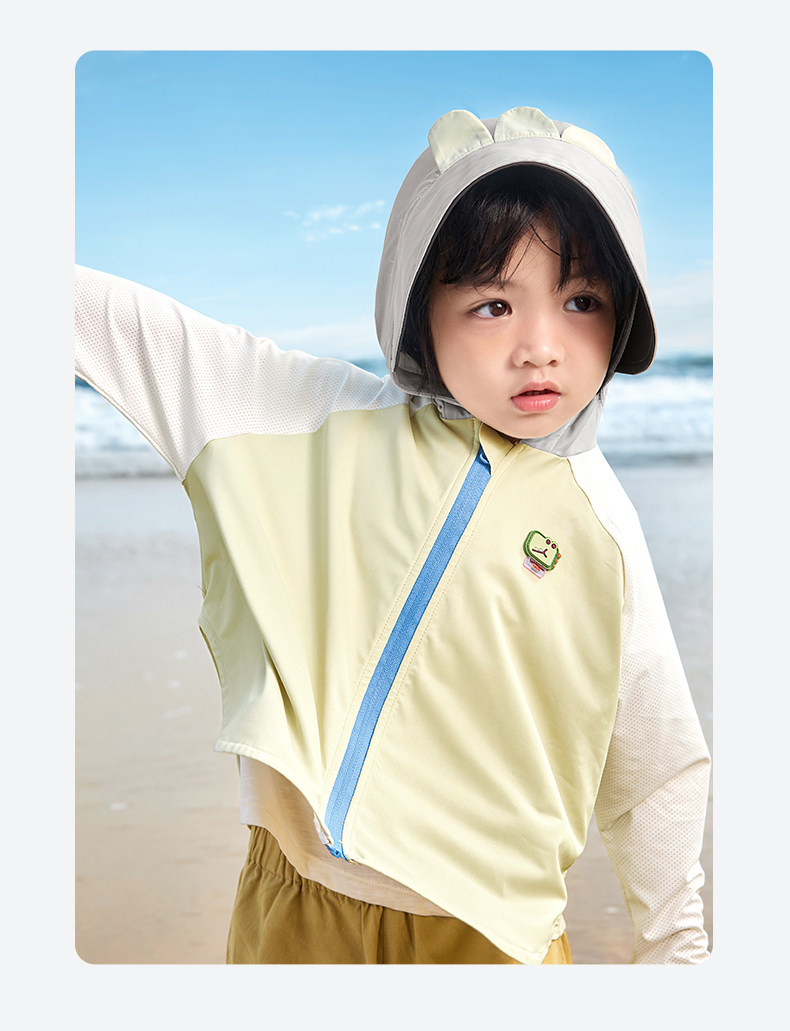 Kk Tree Baby Sun Protection Clothing Children's Summer Original Yarn Sun Protection Clothing Boys and Girls Anti-Uv Cloak Style Jacket — 39