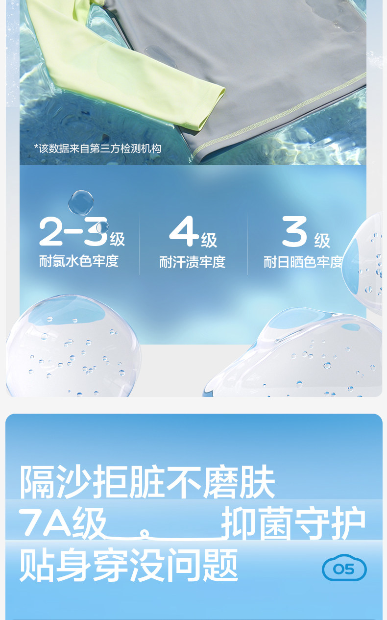 KK树儿童泳衣男童长袖长裤宝宝分体泳装女孩游泳衣海边沙滩防晒夏 — 23