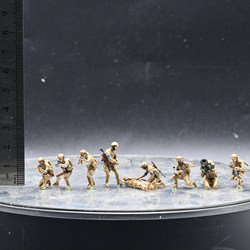 Sanrong Ukrainian Army Special Forces 9-Person Squad Soldier Scene Finished Model Ornament Can Be Used with Tanks