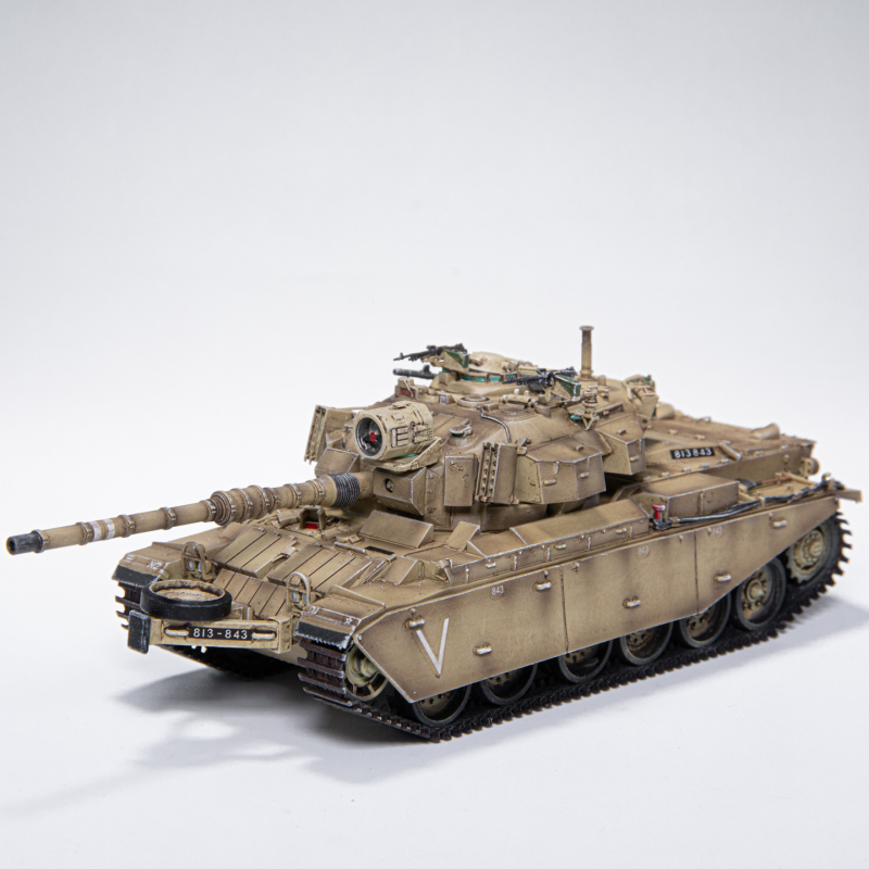 Am Israel Schotkar Gimel Type Main Battle Tank Centurion Improved Version Sand Color Finished Model