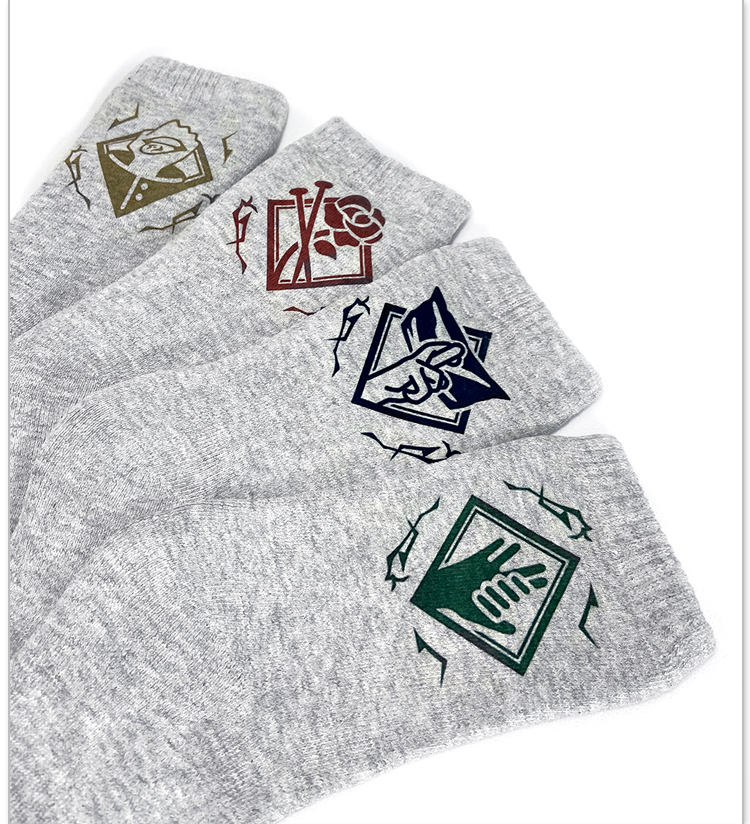 Jujutsu Kaisen Shorts - Itadori Yuuji Gojo Satoru Fushiguro Sukuna Gray Unisex Middle Tube Socks 2 - OFFICIAL ®Jujutsu Kaisen Merch jujutsu kaisen