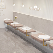 Nordic Wall small round table simple modern marble round dining table mini wall hanging table table shop fast dining table